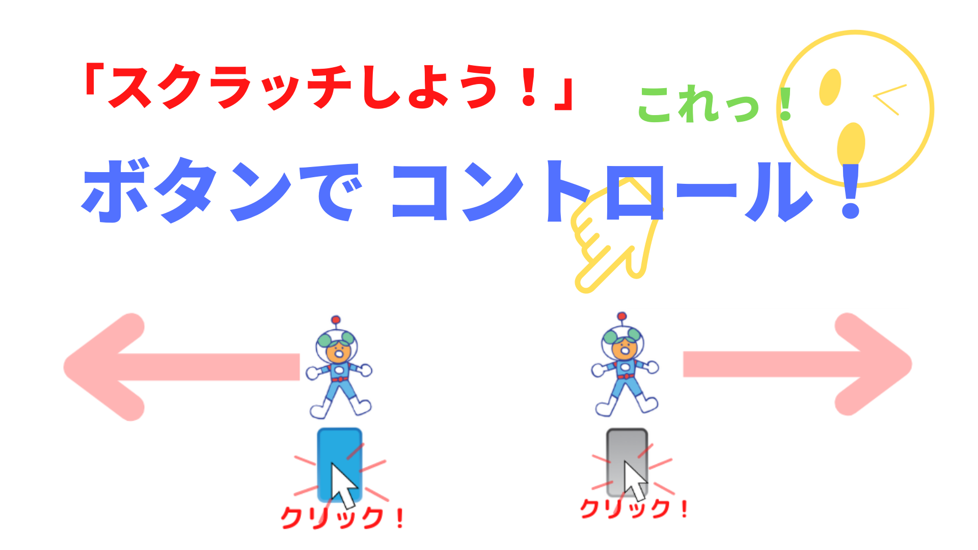 スクラッチ】簡単ゲーム18：ボタンで左右に動かす（スマホ対応